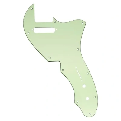 Image of Musiclily Pro 11 Holes Guitar Pickguard For USA Fender 69 Tele Thinline Style Electric Guitar, 3Ply Mint Green