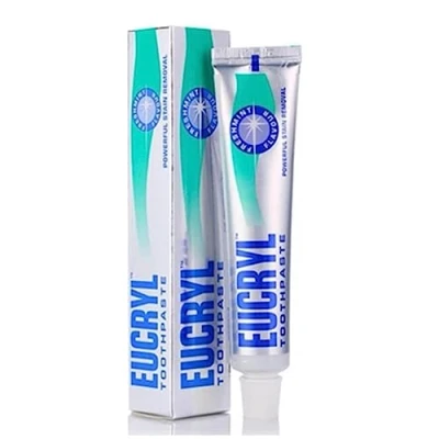 Image of eucryl freshmint powerful stain removal toothpaste 50ml Pack of 4