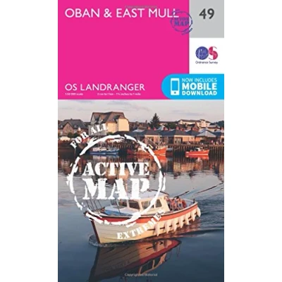 Image of Landranger Active 49 Oban &amp; East Mull Map With Digital Version