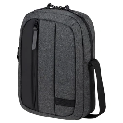 Image of American Tourister Streethero Crossbody Bag Grey Melange