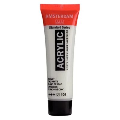Image of Amsterdam Standard Series Colores Acrílicos Tubo 20 ml Blanco de Cinc 104 (17041040)