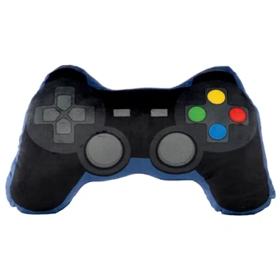 Image of Puckator Plush Game Over Controller Shaped Cushion, Home Decorative, Gaming Gift, Novelty Shape 11.5x35x8cm