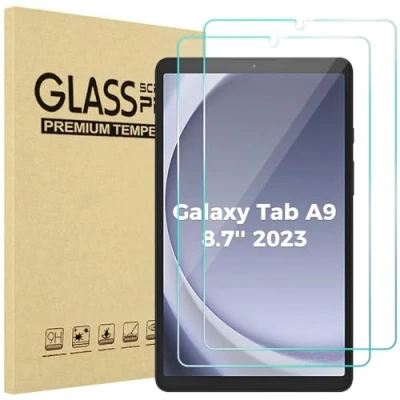 Image of ProCase 2 Pack for Galaxy Tab A9 8.7 Inch 2023 Screen Protector X110/X115/X117, Tempered Glass Clear Film Guard 8.7&quot; SM X110/X115/X117
