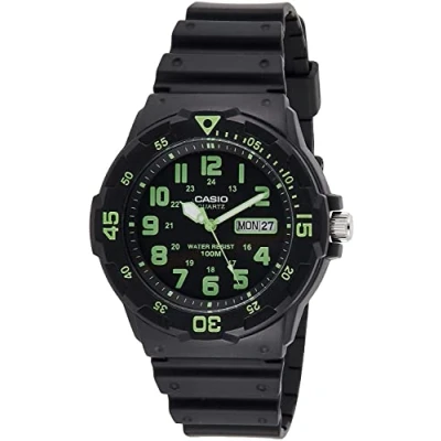 Image of Casio Men Analog Japanese Quartz Watch with Resin Strap MRW200H 3BV