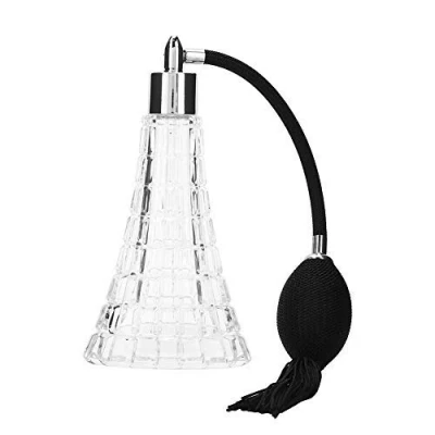 Image of Perfume Atomizer, Vintage Bottle, Glass Spray Atomizer Crystal Art Style Reusable Empty with Tassel (75ml)
