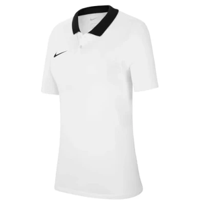 Image of NIKE CW6965 100 W NK DF PARK20 Polo SS Shirt Women&#039;s White/Black/Black Size M