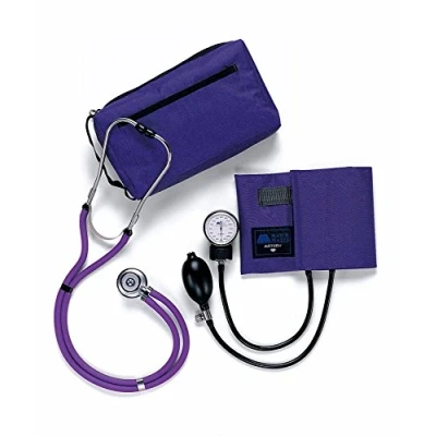 Image of Timesco D05.305Pl Emerald Sphygmomanometer and Sprague Stethoscope Set, Purple