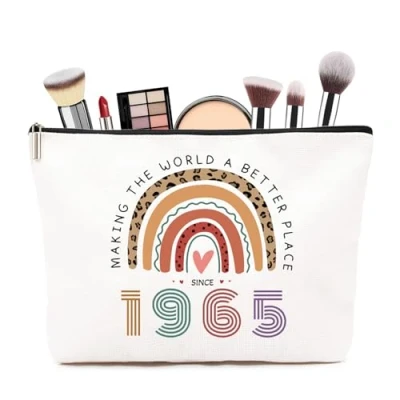 Image of Funny 60th Birthday Gifts for Women Small Comestic Bag Presents Female Personalised 60 Year Old Lady Present Ideal Mum, Best Friend, Sister, Wife Cosmetics