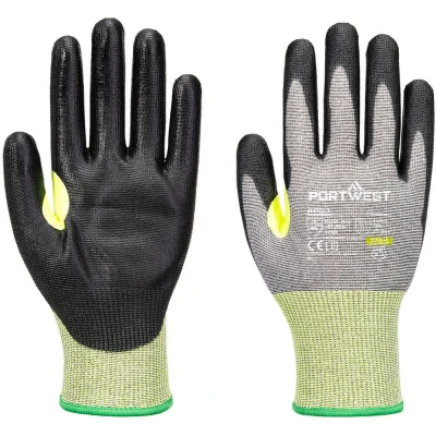 Image of Portwest CS Cut E15 PU Glove Grey/Black Large