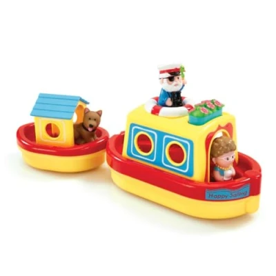 Image of HappyLand Water Lily Canal Boat For Children From 18 Months to 5 Years Early Learning Centre Bath Toy Boats Play Happy Land Sets Elc Toys