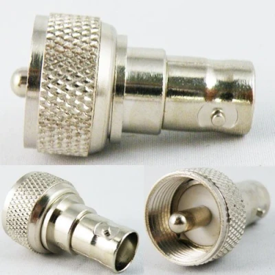 Image of BNC Female to UHF Male PL 259 Coax RF Adapter Connector