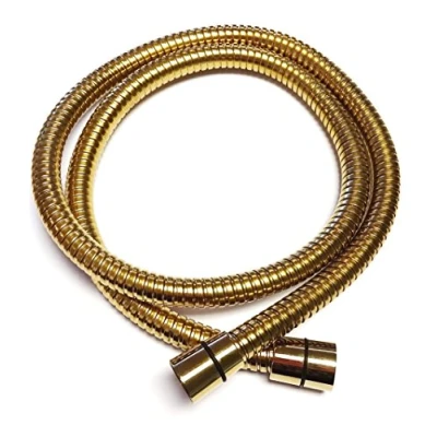Image of Triton Showers Shower Hose 1.25 m Gold Universal Anti Kink Replacement Easy Install