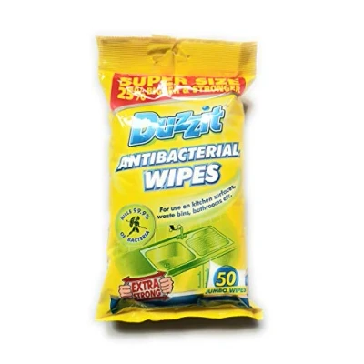 Image of AntiBacterial Wipes Pack of 50 By Duzzit