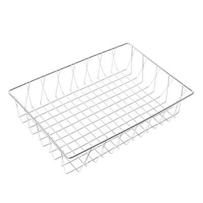 Image of Olympia St/St Wire Display Basket 450X300X100mm Stainless Steel Holder Bakeries