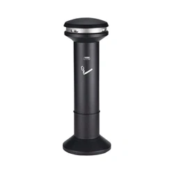 Image of Silver and Black High Capacity Smoking Ash Stand