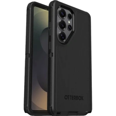 Image of OtterBox Defender Plastic Back Cover Black Samsung Galaxy S25 Ultra