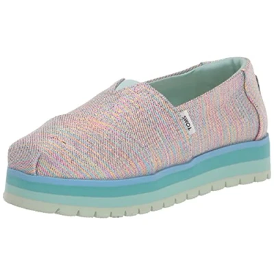 Image of TOMS Alpargata Platform, Blue, 5 UK