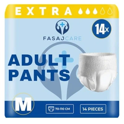 Image of Incontinence Pants Women and Men, Men Diapers, 14 Pieces, Diapers for Adults, Breathable Anti Leakage,