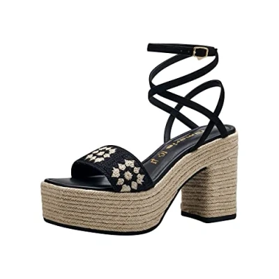 Image of Tamaris Women&#039; 1 28035 30 Wedge Sandal, Black (Black Comb), 8 UK