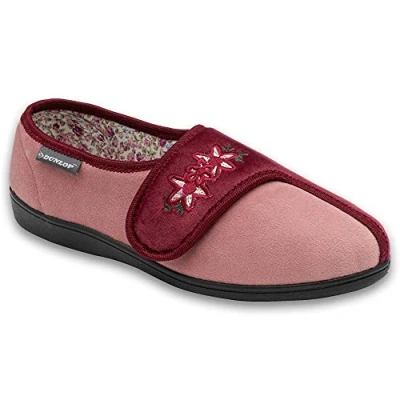 Image of Dunlop Ladies Slipper Honor II Dark Rose/Dusky Pink UK 5