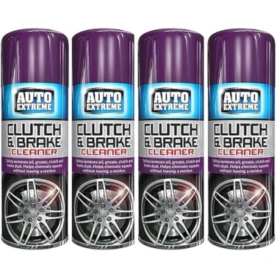 Image of PNJB Clutch And Brake Cleaner, Oil Grease Removing Spray, Quick Drying, Non Corrosive, Easy Application, Multipurpose Aerosol Spray For Car, Bike,400ml, (4PCS)