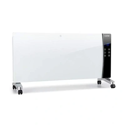 Image of KLARSTEIN Lindholm Convection Heater Heating Device, Convector, Thermostat, Timer, Power: 2000 Watts, Rooms Up to a Size of 40 m2, Two Levels: 1000 or White