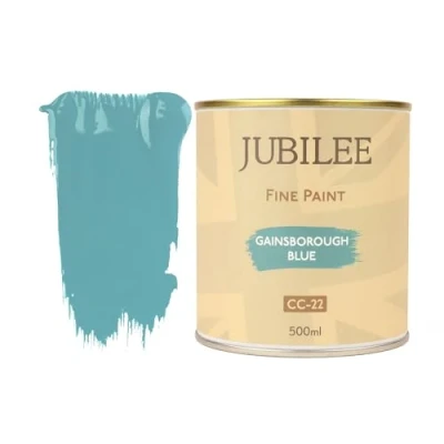 Image of Guild Lane Jubilee Fine Paint Gainsborough Blue Furniture, Metal, Fabric, Glass &amp; More Indoor Outdoors Water Based Acrylic 500ml