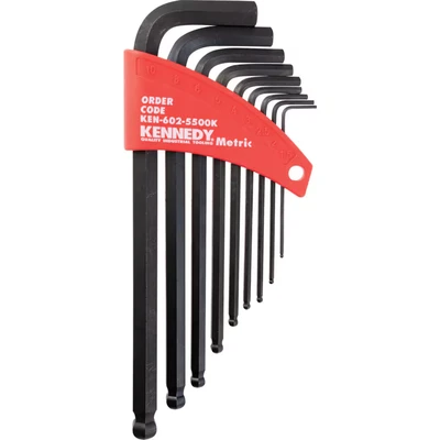 Image of Kennedy 9 Piece Metric Hex Key Set, Ball End