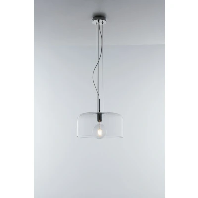 Image of Gibus Transparent Glass Dome Pendant, Clear, E27
