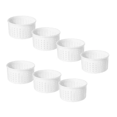 Image of 7 x Cheese Mould 13x7cm 0.9kg Caciotta Moulds Basket for Form