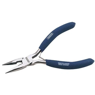 Image of Draper Carbon Steel Long Nose Pliers, 125mm