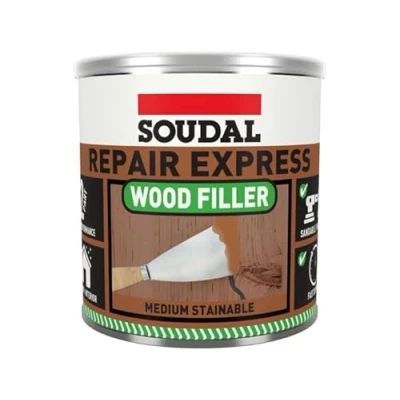 Image of Soudal Repair Express Wood Filler 2 Part Pine 500gm