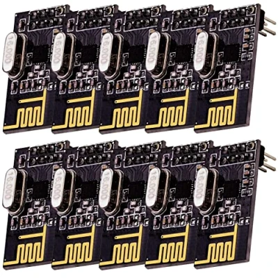 Image of AZDelivery 10 x NRF24L01 + 2.4GHz Wireless RF Transceiver Modul compatible with Arduino Including E Book!