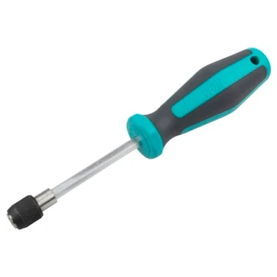 Image of wolfcraft Hand Screwdriver with Bit Socket, Long I 8725000 for deep Lying Screw Connections