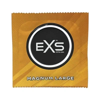 Image of EXS Magnum Condoms Natural Latex &amp; Silicone Lubricated Large Size Vegan 144 Pack