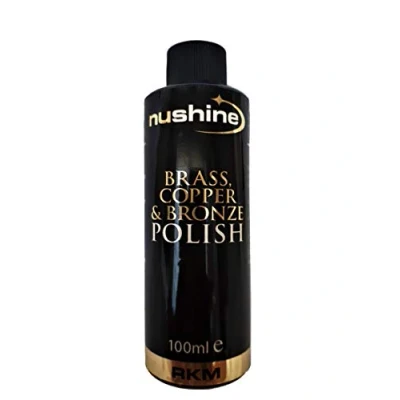 Image of Nushine Brass, Copper &amp; Bronze Polish 100ml, Brass cleaner, Cleaner Ecofriendly, Solvent Free Contains Anti Tarnish Agent to delay Future