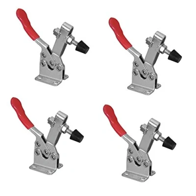 Image of POWERTEC 20327 Horizontal Quick Release Toggle Clamp, 300lbs Capacity, 201B, 4PK