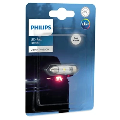 Image of Philips Ultinon Pro3000 LED Festoon car signaling bulb (C5W), 6.000K, 38mm