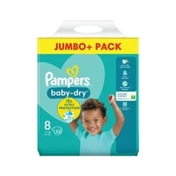 Image of Pampers Baby Dry Taped Nappies Size 8 Jumbo (Pack of 104)