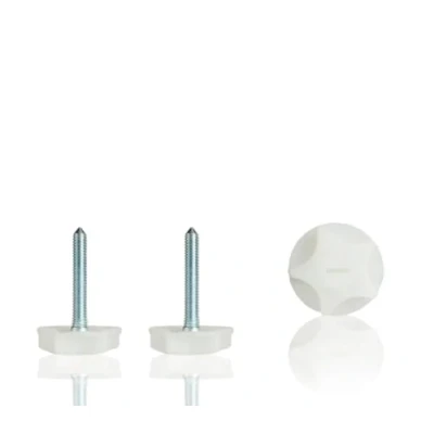 Image of 4 Piece Headboard Fixings Bolts. This set includes robust M8 Heavy Screws and Washers, specifically designed for Divan Beds