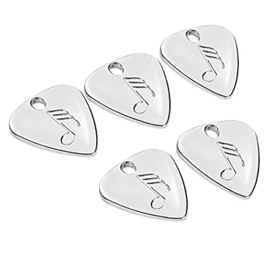 Image of 5 Pcs Guitar Picks, Metal Pick Plectrum for Acoustic Guitar, Electric Ukulele