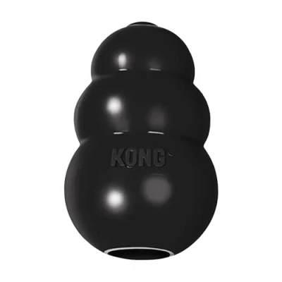 Image of KONG Extreme Dog Toy Toughest Natural Rubber, Black Fun to Chew, Chase and Fetch For Large Dogs