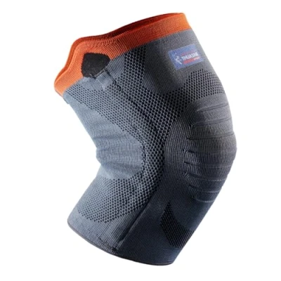 Image of Reinforced knee support Thuasne Sport grey/orange Size S
