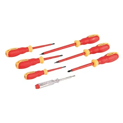 Image of Silverline VDE Soft Grip Electricians Screwdriver Set 7pce