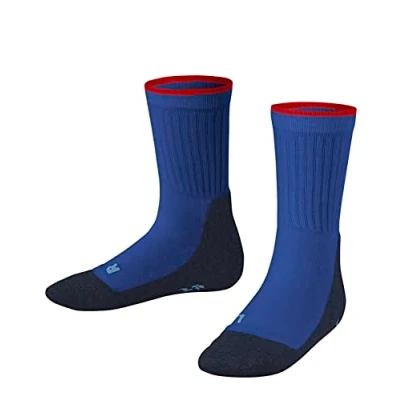 Image of FALKE Unisex Kids Active Everyday K SO Functional Yarn Thin Breathable 1 Pair Socks, Blue (Yve 6714), 3 5