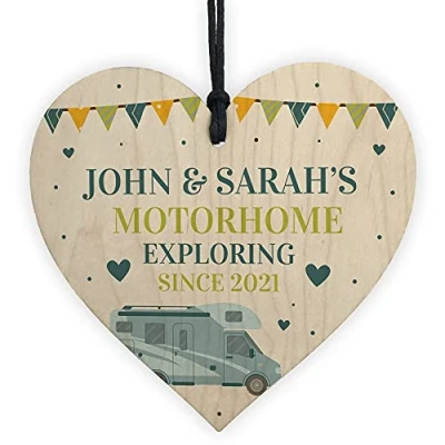 Image of RED OCEAN Motorhome Sign Caravan Decor Hanging Door Retirement Gift Personalised
