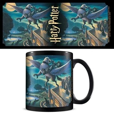 Image of Pyramid International Harry Potter Mug (Sirius&#039; Escape Design) 11oz Ceramic Coffee in Presentation Gift Box Official Merchandise, Black
