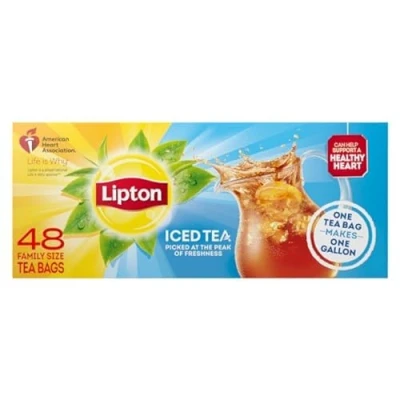 Image of Lipton Iced Tea Brew Gallon Size Bags 48ct