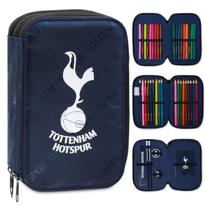 Image of Tottenham Hotspur F.C. Filled Pencil Case, Stationery Set School Supplies