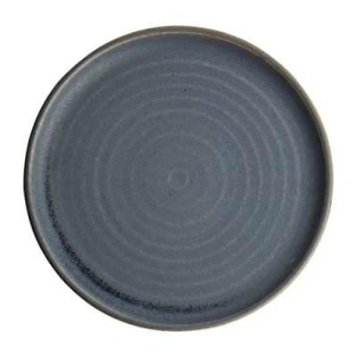 Image of Olympia Canvas Small Rim Round Plate Blue Granite 265mm (Pack of 6)
